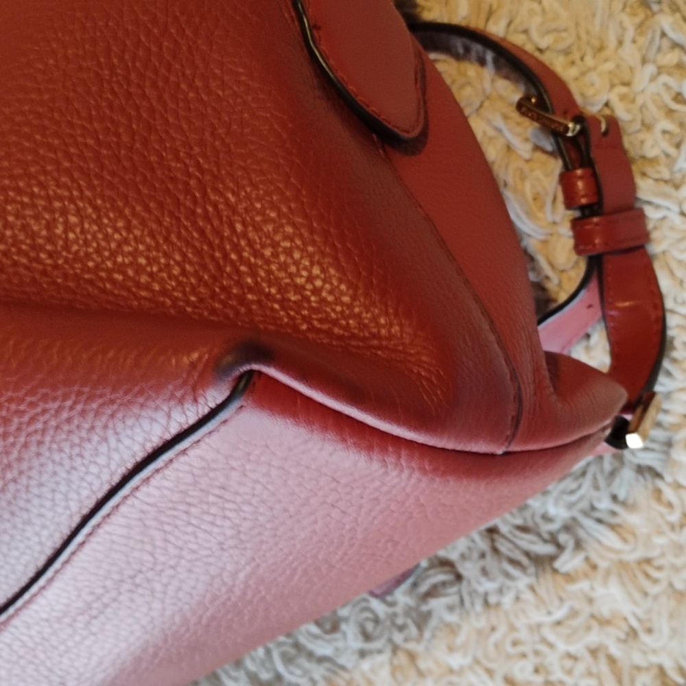 Michael Kors Red Leather Backpack - Picture 12 of 13